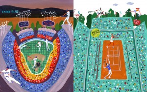 Spectator Sports — Dodger Stadium vs. Roland Garros