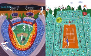 Spectator Sports - Dodger Stadium vs. Roland Garros     